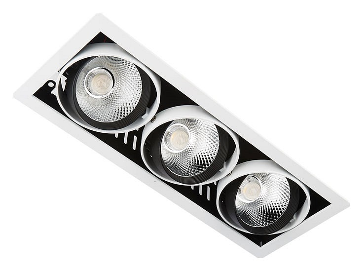 Встраиваемый светильник Ambrella Light Classic T81 T813_BK_CH_3_12W_4200K