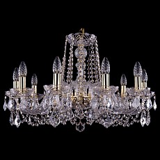 Подвесная люстра Bohemia Ivele Crystal 1402 1402_10_240_G_Leafs