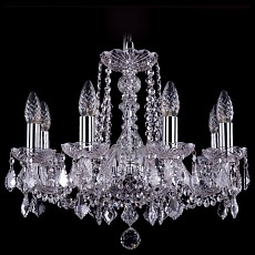 Подвесная люстра Bohemia Ivele Crystal 1402 1402_8_160_Ni_Leafs