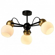 Люстра на штанге Imex Cleo MD.22438-3-S-BK_GD