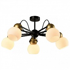 Люстра на штанге Imex Cleo MD.22438-5-S-BK_GD
