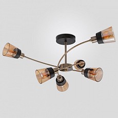 Люстра на штанге Imex MD.4045 MD.4045-6-S_AB_BK