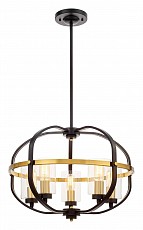 Люстра на штанге LUMINA DECO Monterey LDP_1141-5_BK_MD