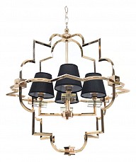 Подвесная люстра LUMINA DECO Baltimore LDP_8020-4_GD_BK