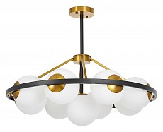 Люстра на штанге LUMINA DECO Donzano LDP_8034-9_BK_WT